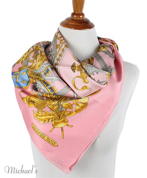 hermes gold scarf